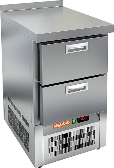 SNE 2/BT стол охл (-10-18), 2 ящика, 565х600х850мм, ниж.распол.агрегата, HICOLD RUS