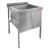 Н1МКС-8/8 стол-моечная ванна - котломойка с площадкой под смеситель, 1секц. (670х620х438), HICOLD