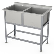 Ванна моечная Атеси ВСМ-Б-2.430-1-02 с бортом Ванна моечная Атеси ВСМ-Б-2.430-1-02 с бортом