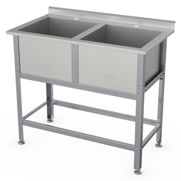 Ванна моечная Атеси ВСМ-Б-2.430-1-02 с бортом Ванна моечная Атеси ВСМ-Б-2.430-1-02 с бортом