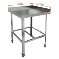 НБМСУН-7/7Б модуль барный - стол с бортом угол (слева 700мм, справа 700мм) наружн., HICOLD RUS