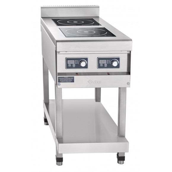 Плита индукционная Abat КИП-29П-3,5-01, 2-х конфорочная, нерж. сталь, 9 ур. Плита индукционная Abat КИП-29П-3,5-01, 2-х конфорочная, нерж. сталь, 9 ур.