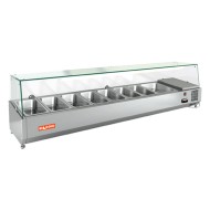 VRTG 1835 1/3 витрина охл. настольная, со стеклом, 1835х385х459 мм, HICOLD RUS VRTG 1835 1/3 витрина охл. настольная, со стеклом, 1835х385х459 мм, HICOLD RUS