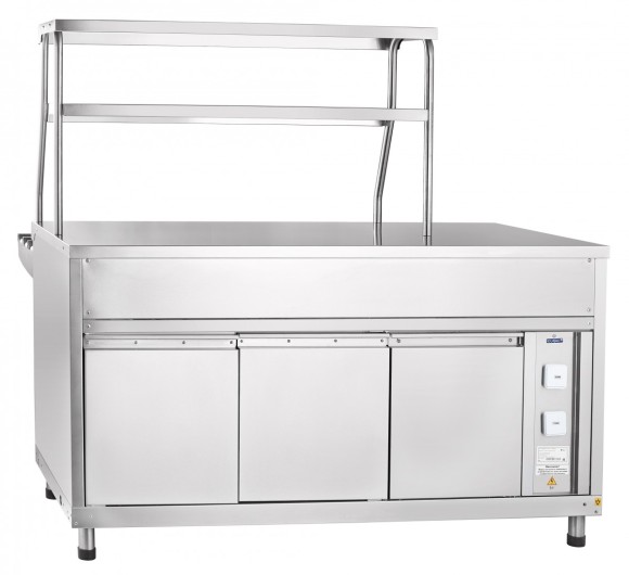 Прилавок для горячих напитков Abat ПГН-70КМ -01  вся нерж (1500 мм)