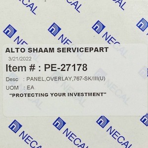 Накладка на управления для 767-sk/iii alto-shaam pe-27178 Накладка на управления для 767-sk/iii alto-shaam pe-27178