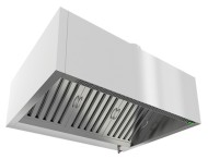 ЗКВПО-1013 зонт вытяжной коробчатый пристен. (1000х1300х400) с ж/у фильтрами, с отв., без подсвет.