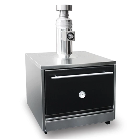 Печь CHO 45S Inox на древесном топливе со сплошной дверью VORTMAX