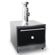 Печь CHO 45S Inox на древесном топливе со сплошной дверью VORTMAX Печь CHO 45S Inox на древесном топливе со сплошной дверью VORTMAX