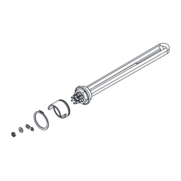 Комплект нагревательного элемента бойлера 3,5КВТ 2-3ГР, Sanremo, арт. KITRESCA3.5K