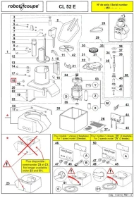 Замок 29692 в комплекте для овощерезки серии CL