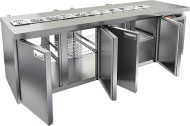 SL2T-1111/GN (1/6) стол охл.(+2+10), 4 секции, по 4 двери с 2х сторон, без крышки, 2280х700х850мм SL2T-1111/GN (1/6) стол охл.(+2+10), 4 секции, по 4 двери с 2х сторон, без крышки, 2280х700х850мм