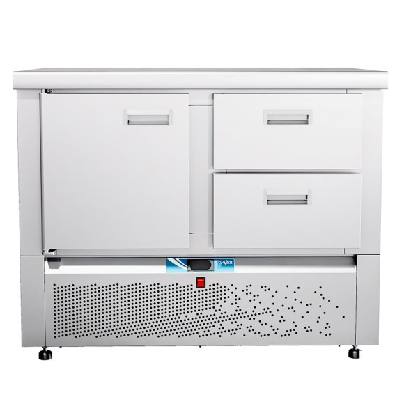 Стол холод. среднетемпер. с ниж. располож. агрегата СХС-70Н-01 без столешницы (дверь-ящик 1/2) Abat Стол холод. среднетемпер. с ниж. располож. агрегата СХС-70Н-01 без столешницы (дверь-ящик 1/2) Abat