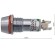Лампа сигнальная l-616r 220v (сэч-0.45/0.25) красная