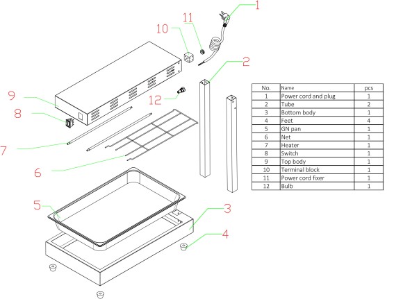 Подогреватель пищи VA-YC-001