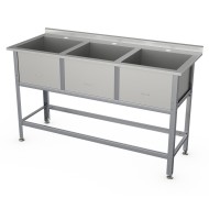 Ванна моечная Атеси ВСМ-Б-3.430-1-02 (с бортом) Ванна моечная Атеси ВСМ-Б-3.430-1-02 (с бортом)