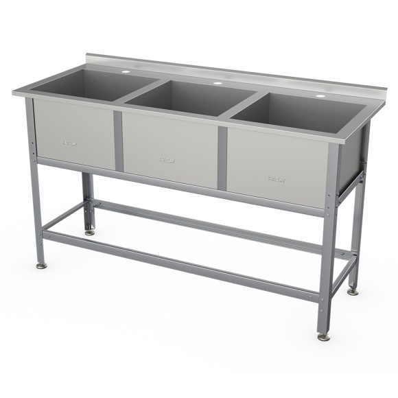 Ванна моечная Атеси ВСМ-Б-3.430-1-02 (с бортом) Ванна моечная Атеси ВСМ-Б-3.430-1-02 (с бортом)