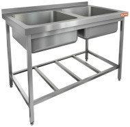 НСО2М-12/7БР ЭН стол-моечная ванна, 2 секц. (500х500х300), (нерж.угол.), HICOLD RUS НСО2М-12/7БР ЭН стол-моечная ванна, 2 секц. (500х500х300), (нерж.угол.), HICOLD RUS