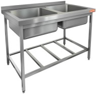 НСО2М-12/7БР ЭЦ стол-моечная ванна, 2 секц. (500х500х300), (оцин.угол.), HICOLD RUS НСО2М-12/7БР ЭЦ стол-моечная ванна, 2 секц. (500х500х300), (оцин.угол.), HICOLD RUS