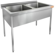НСО2М-14/6БЛ стол-моечная ванна, 2 секц. (500х400х250) слева, HICOLD RUS НСО2М-14/6БЛ стол-моечная ванна, 2 секц. (500х400х250) слева, HICOLD RUS