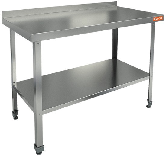 НСО-8/7БП ЭН стол произ.пристен. с полкой, HICOLD RUS