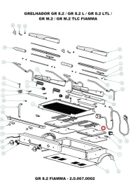 ТЭН 4.0.066.0083 нижний (1150Вт, 240В) для грилей контактных GR4/GR8
