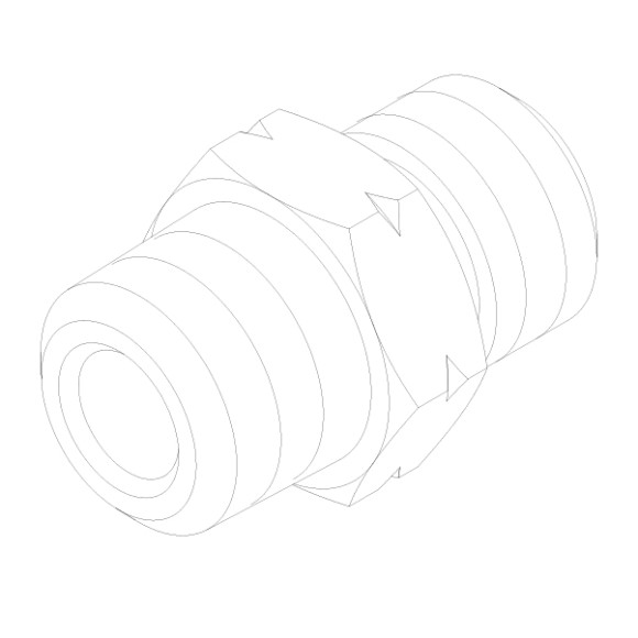 Прямой фитинг 1/8" наружная резьба с двух сторон, арт.10857082 для Sanremo YOU