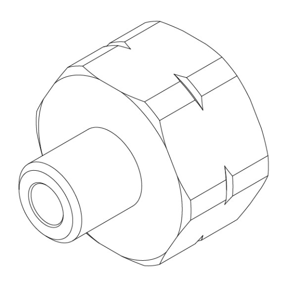 Фитинг для системы предсмачивания с жиклёром 0.25 мм и уплотнительным кольцом, арт.10859052A