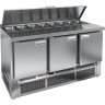 Стол для салатов hicold sle1-111gn (1/3) крышка