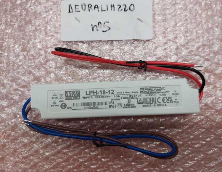 Трансформатор 220VAC-12V, COFFF LUNA 1 gr, 2gr