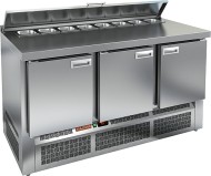 SLE2-111SN (1/6) стол для салатов, охл.(+2+10), 3 двери, 1485х600х850мм, ниж.распол.агрегата SLE2-111SN (1/6) стол для салатов, охл.(+2+10), 3 двери, 1485х600х850мм, ниж.распол.агрегата