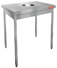 НДСО-6/6 стол с отв.для сбора отходов., HICOLD RUS НДСО-6/6 стол с отв.для сбора отходов., HICOLD RUS