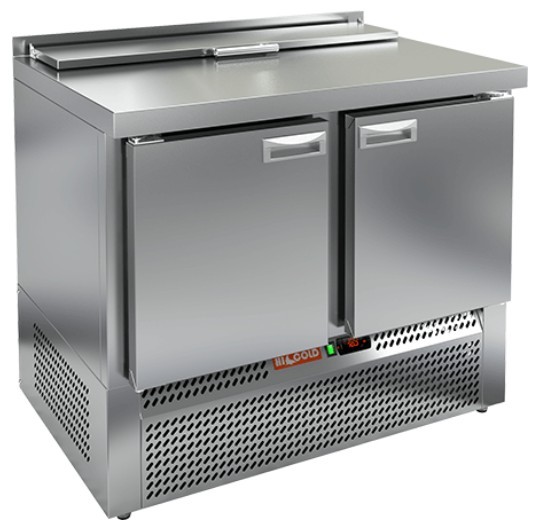SLE2-11GN (1/6) стол для салатов охл.(+2+10), 2 двери, 1000х700х850мм, ниж.распол.агрегата, HICOLD SLE2-11GN (1/6) стол для салатов охл.(+2+10), 2 двери, 1000х700х850мм, ниж.распол.агрегата, HICOLD
