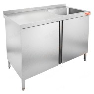 НСЗ1М-14/7БП стол с ванной моеч. 1 секц. (500х500х300) справа, закрыт., распаш двери, HICOLD RUS НСЗ1М-14/7БП стол с ванной моеч. 1 секц. (500х500х300) справа, закрыт., распаш двери, HICOLD RUS