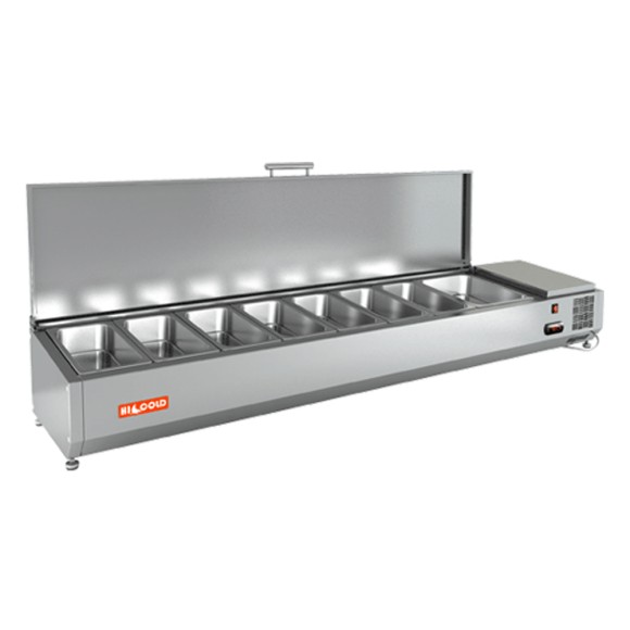 VRTU 1835 1/3 витрина охл.настольная, с крышкой, 1835х385х279 мм, HICOLD RUS VRTU 1835 1/3 витрина охл.настольная, с крышкой, 1835х385х279 мм, HICOLD RUS