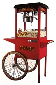 Аппарат для попкорна на тележке hurakan hkn-pcorn-t