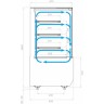 Витрина холодильная carboma kc70 vv 1,3-1 standard (версия 2.0) (9005)