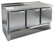 SLE2-111GN (1/6) стол для салатов охл.(+2+10), 3 двери, 1485х700х850мм, ниж.распол.агрегата SLE2-111GN (1/6) стол для салатов охл.(+2+10), 3 двери, 1485х700х850мм, ниж.распол.агрегата