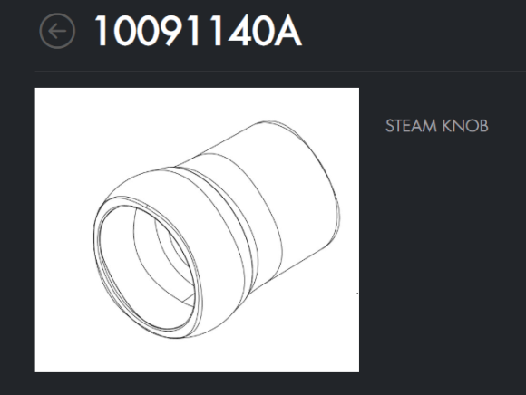 Ручка парового крана, Sanremo, арт. 10091140A без ГТД Ручка парового крана, Sanremo, арт. 10091140A без ГТД