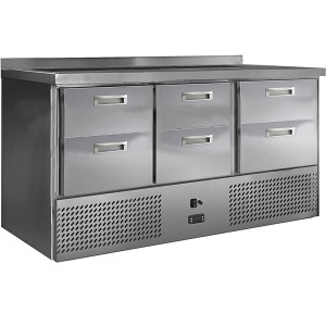 Стол для салатов финист схснс-700-0/6 (1485х700х850) (7gn1/3 с крышкой) борт 45мм Стол для салатов финист схснс-700-0/6 (1485х700х850) (7gn1/3 с крышкой) борт 45мм