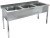 НСО3М-16/7Б стол-моечная ванна, 3 секц. (500х400х250), HICOLD RUS