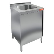 НСЗ1М-6/7БЛ стол с ванной моеч. 1 секц. (500х400х250), закрыт., с левой распаш. дверцей, HICOLD RUS НСЗ1М-6/7БЛ стол с ванной моеч. 1 секц. (500х400х250), закрыт., с левой распаш. дверцей, HICOLD RUS