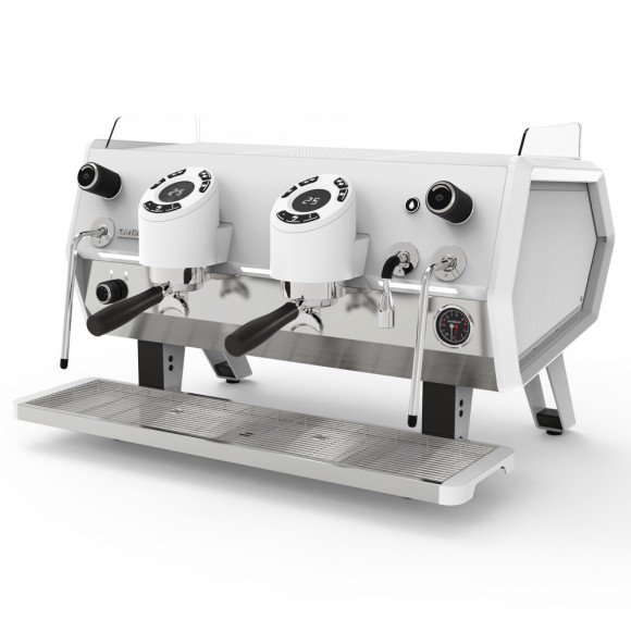 Кофемашина Sanremo D8 2 высокие гр, Подсветка групп+Cold Touch+Экономайзер, Total White, белая