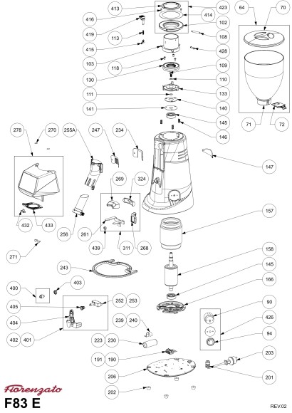 Кофемолка F 83 E Grey