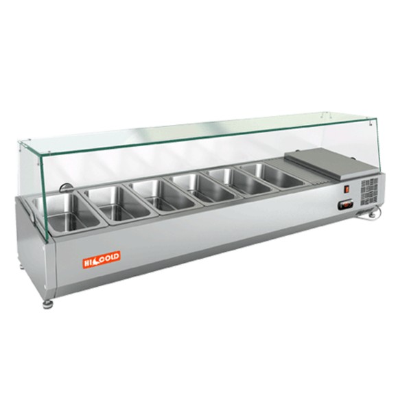 VRX 1500 1/3 витрина охл.настольная, со стеклом, 1500х385х459 мм, HICOLD RUS VRX 1500 1/3 витрина охл.настольная, со стеклом, 1500х385х459 мм, HICOLD RUS