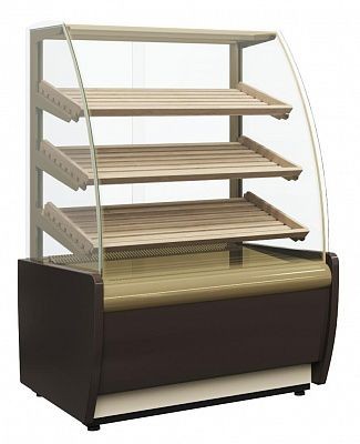 Витрина хлебная K70 N 0,9-1 LIGHT Bread цвет по схеме (со стеклом) (стандарт, пластик 0011 (серый))