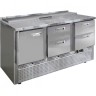 Стол для салатов финист схснс-700-1/4 (1485х700х850) (7gn1/3 с крышкой) борт 45мм