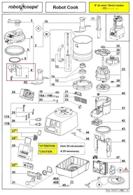 Держатель скребка 39639 для куттера с подогревом т.м. Robot Coupe серии Robot Cook Держатель скребка 39639 для куттера с подогревом т.м. Robot Coupe серии Robot Cook