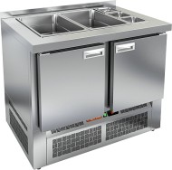 SLE3-11GN БЕЗ КРЫШКИ стол для салатов, охл.(+2+10), 2 двери, 1000х700х850мм, ниж.распол.агрегата SLE3-11GN БЕЗ КРЫШКИ стол для салатов, охл.(+2+10), 2 двери, 1000х700х850мм, ниж.распол.агрегата
