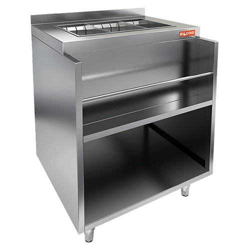 НБМВЛ-6/7Б модуль барный с бортом, с теплоизолир. ванной для льда (376х270х262)