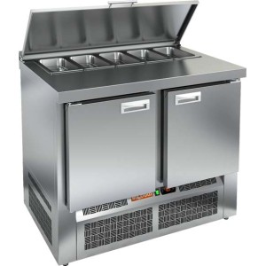 Стол для салатов hicold sle1-11gn (1/3) крышка
